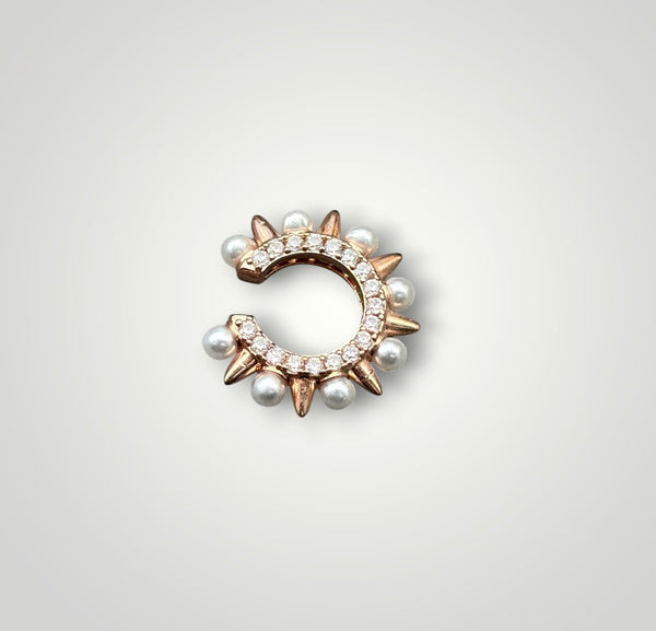 Earcuff spike pearl mini perle borchie zirconi