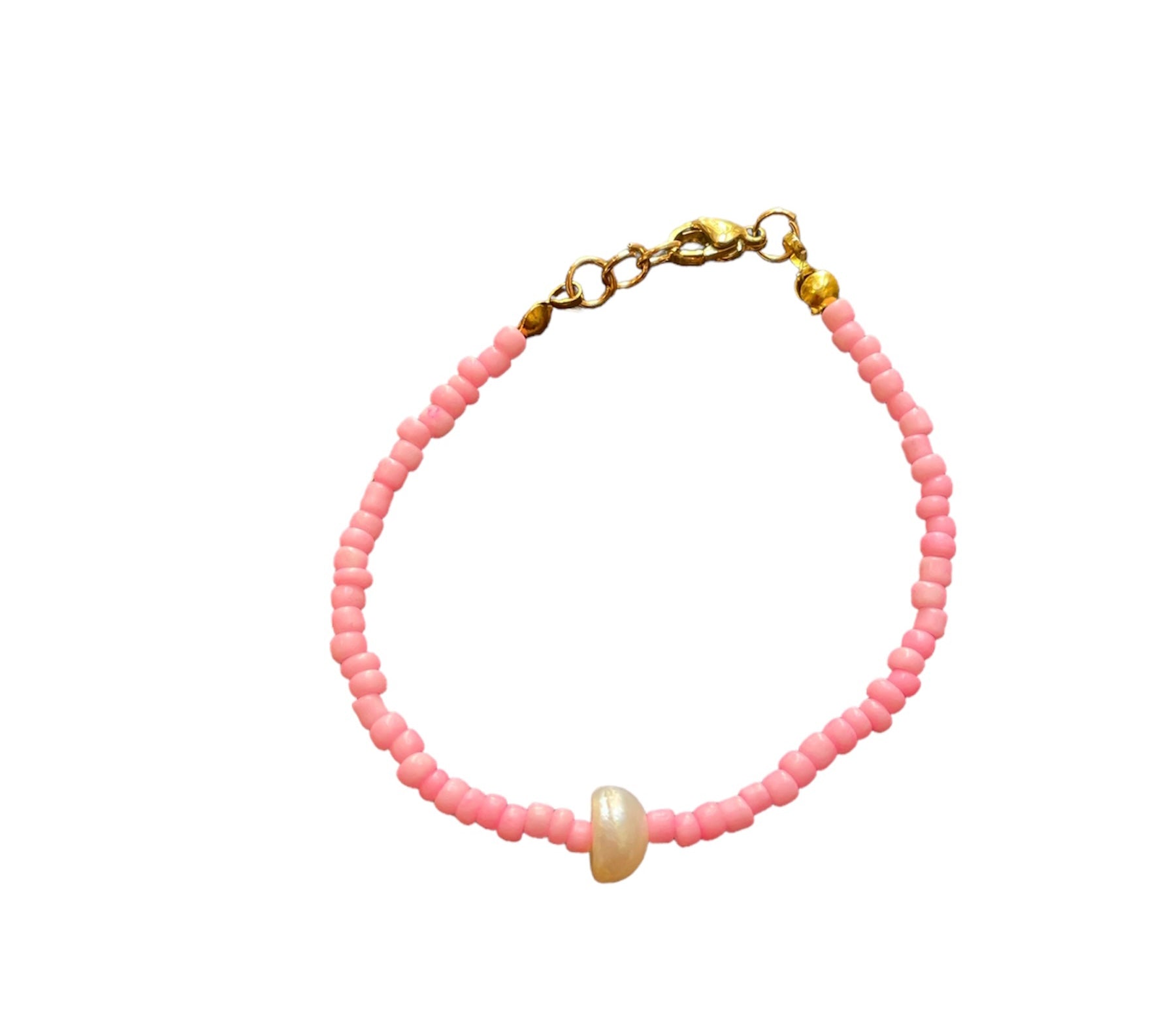 Bracciale anotherself perline e perla di fiume vari colori