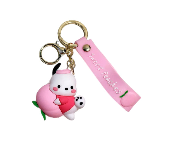 Pimp your Bag Keychain charms per borsa e portachiavi Pochacco peach