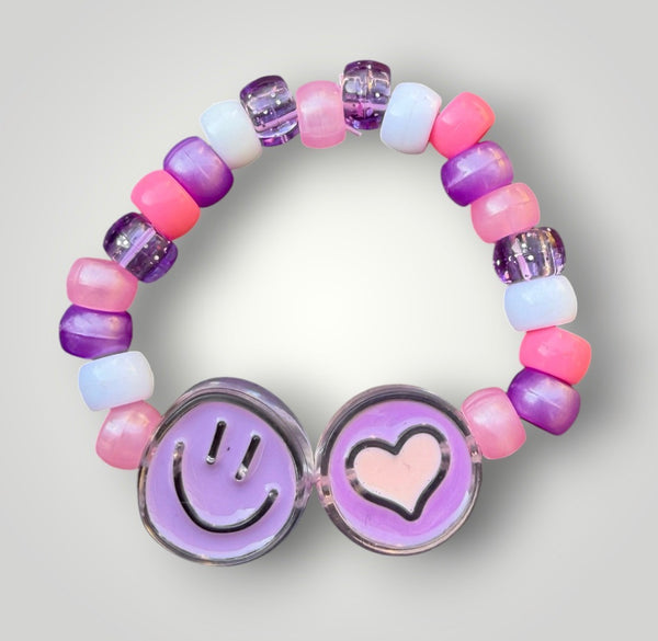 Bracciaie Colors pony Beads Smile  e Cuore vari colori