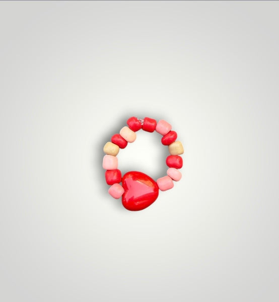 Anello colors con cuore vari colori
