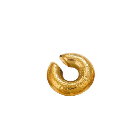 Mono earcuff donuts Licia martellato due varianti colore