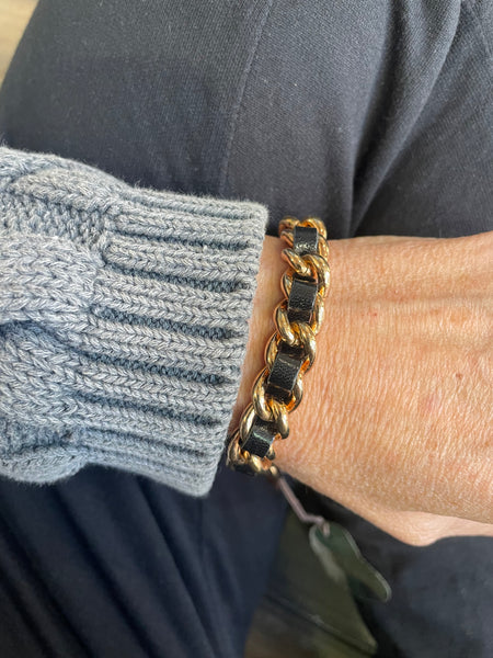 Bracciale groumette pelle So Glamour vari colori