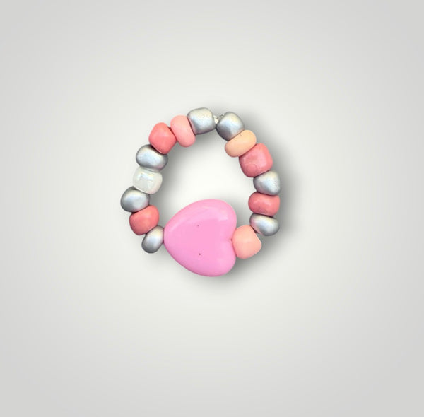 Anello colors con cuore vari colori