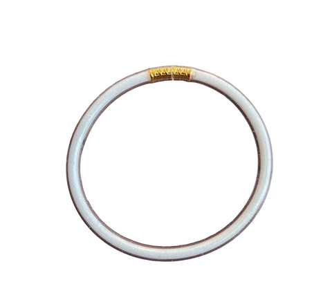Jelly bangle bianco glitter