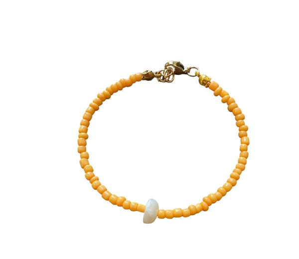 Bracciale anotherself perline e perla di fiume vari colori