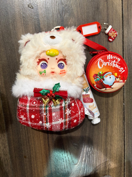 Pimp your bag MM Milk Candy  serie Christmas orsacchiotto calza di Natale