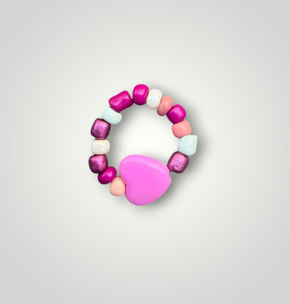 Anello colors con cuore vari colori