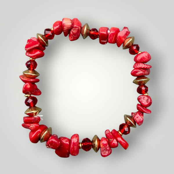 Bracciale Colors labyrith corallo