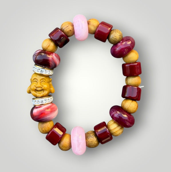 Bracciale Colors Buddha burgundy