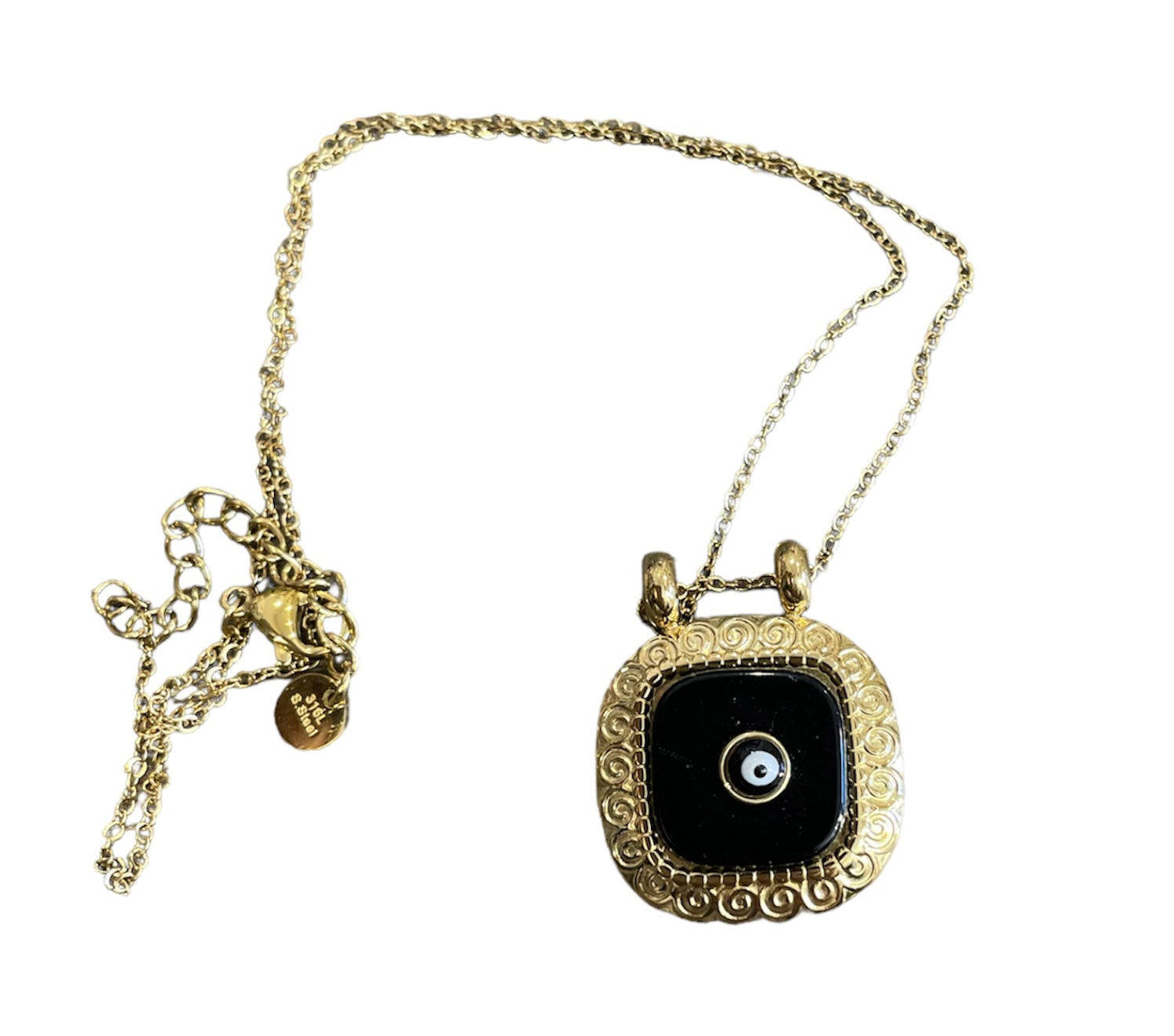 Collana medaglione con occhio
