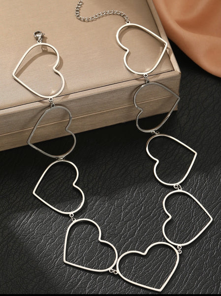 Collana choker Cuori Asa due varianti colore