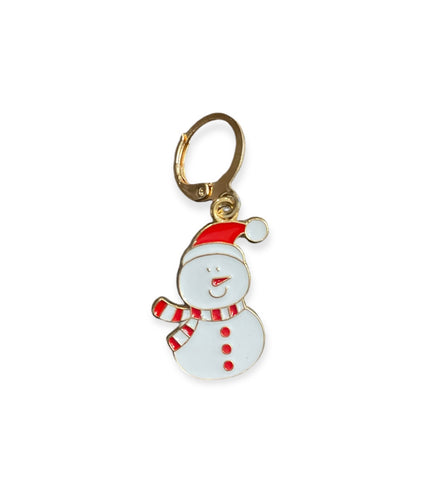 Mono orecchini Christmas Edition pupazzo di neve Natale