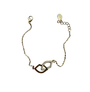 Bracciale kiss doppia bocca crystal  due varianti colore