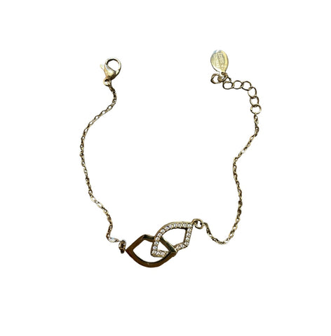 Bracciale kiss doppia bocca crystal  due varianti colore