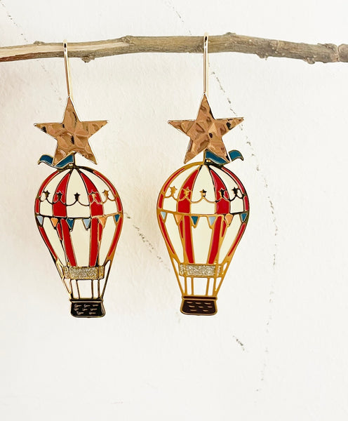 Coppia orecchini Baloon star principessa glam