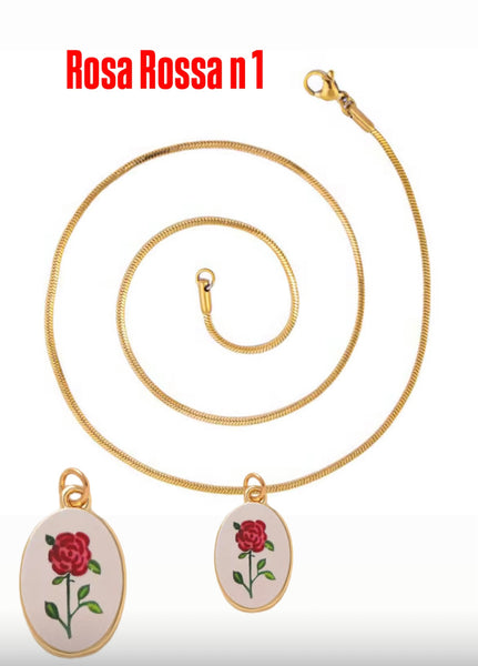 Collana Love Little Italy retro’ Flower vari disegni