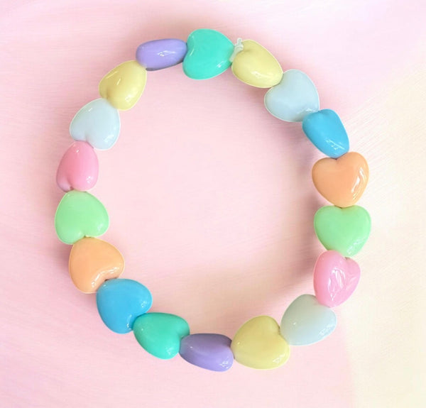 Bracciale colors Beads giro cuori small effetto lucido il più richiesto