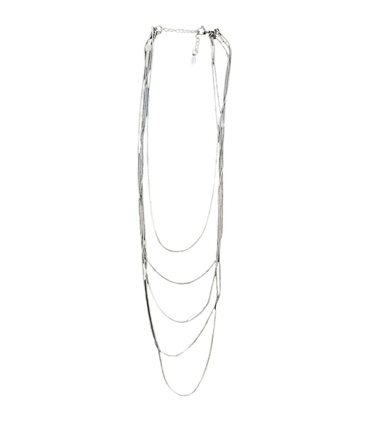 Collana Violante multifili Mini snake tubolare due varianti colore