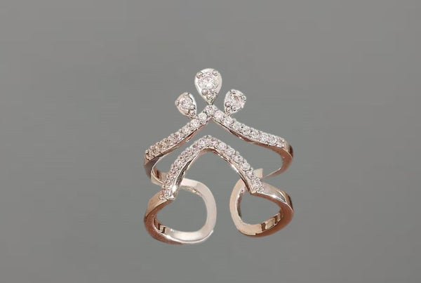 Anello Melory per unghia crystal arabesque due varianti colore