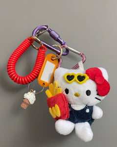 Portachiavi e applique borsa Pimp your Bag Hallo kitty Classic patatine fritte