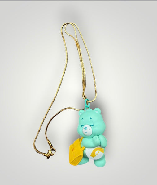 Collana Orsetto del cuore catenina 50 cm vari colori