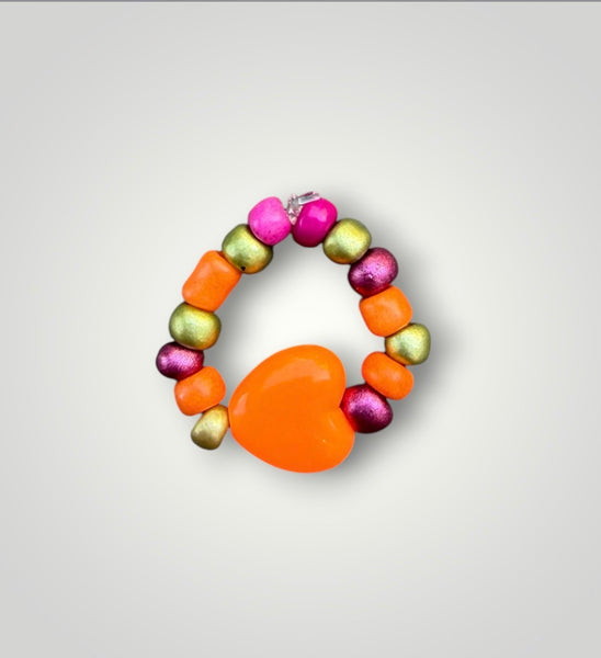 Anello colors con cuore vari colori