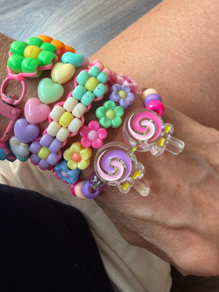 Bracciaie Colors pony Beads double lollypops vari colori