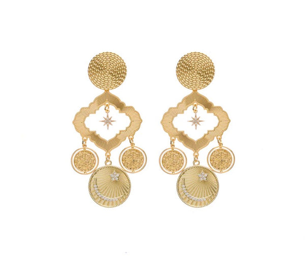 Coppia orecchini principessa Glam Gipsy Moon