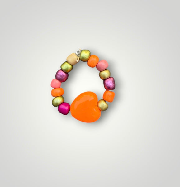 Anello colors con cuore vari colori