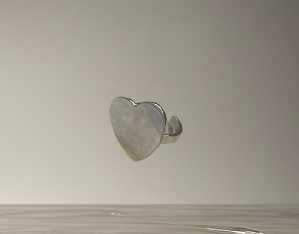 Anello cuore piatto So Glamour due varianti colore