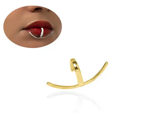 Face jewels Orecchino per labbro
 anello con barra Labret clip non serve
avere il buco due varianti colore