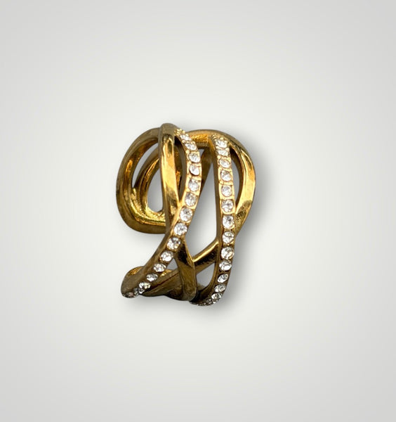 Earcuff Isla Bonita Crystal e liscio Double big