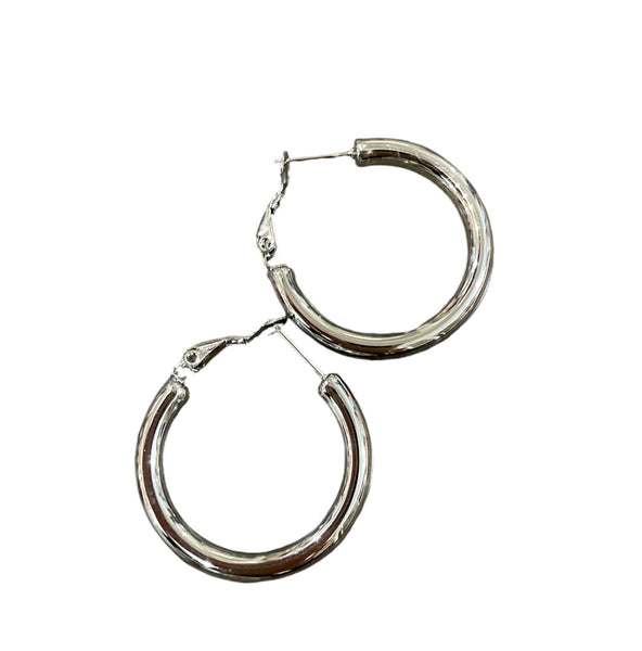 Coppia orecchini cerchio 30 mm con perno a monachina due varianti colore