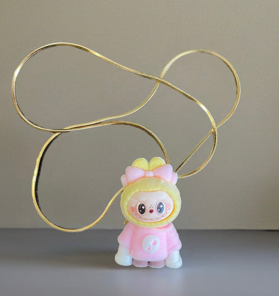 Collana Labubu con abitìno vari colori