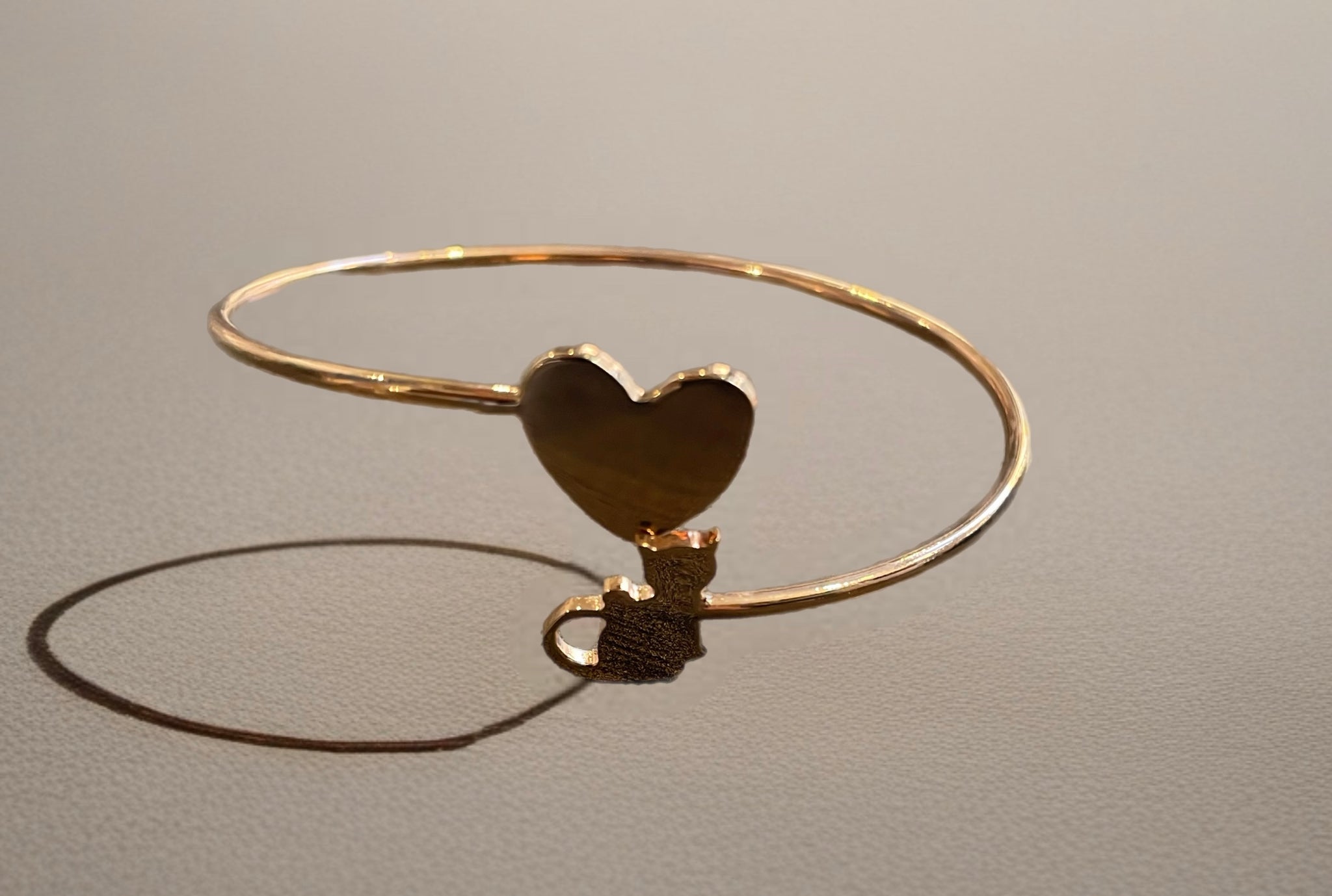 Bracciale So Glamour gattino  e cuore