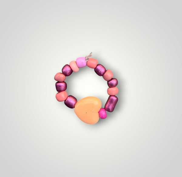 Anello colors con cuore vari colori