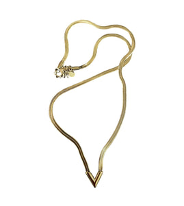 Collana snake piatto V due varianti colore