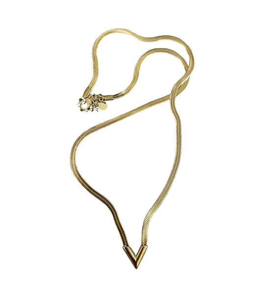 Collana snake piatto V due varianti colore