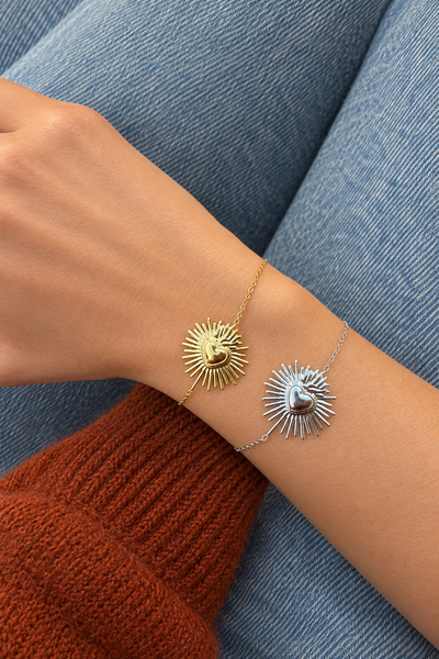 Bracciale cuore sacro due varianti colore
