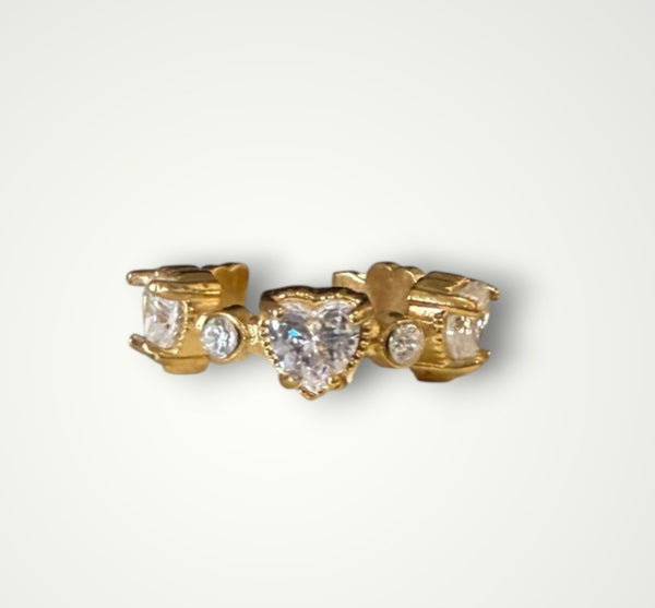 Earcuff Isla Bonita Crystal punti luce abrtract cuore