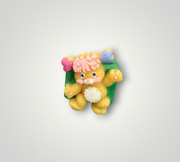 Anello resina barretta quadrata popples giallo