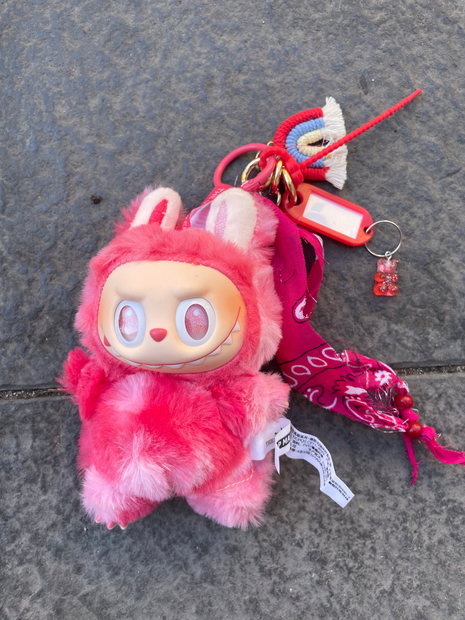 Pimp your Bag Keychain charms per borsa e portachiavi Labubu the monsters energy love