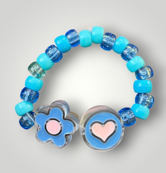 Bracciaie Colors pony Beads Fiore e Cuore vari colori