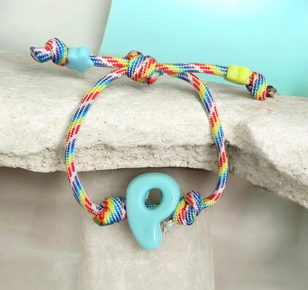 Bracciaie Marine florida lettera colorata Puff vari colori lettere N O P R