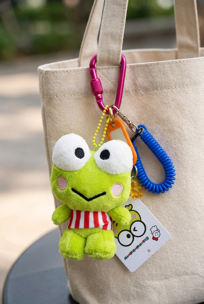 Pimp your Bag Keychain charms per borsa e portachiavi ranocchia  peluche abitìno rosso