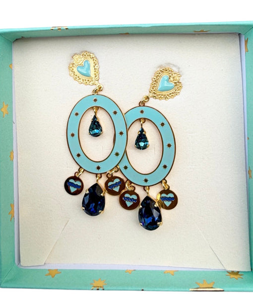 Coppia orecchini principessa glam Gipsy Limpet Shell