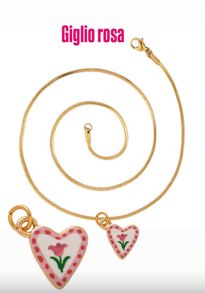 Collana Love Little Italy retro’ Flower vari disegni