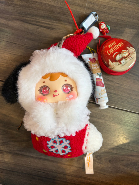 Pimp your bag Samuel serie Christmas cucciolo della calza di Natale