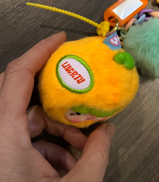 Pimp your bag Yaya Fun Fruits serie.. mandarino Liberty arancione Energetico